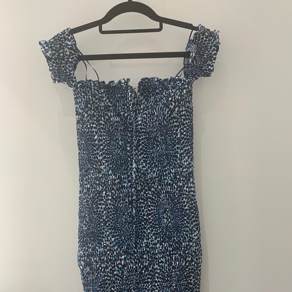 Free People Woven Fabric Patterned Bodycon Dress